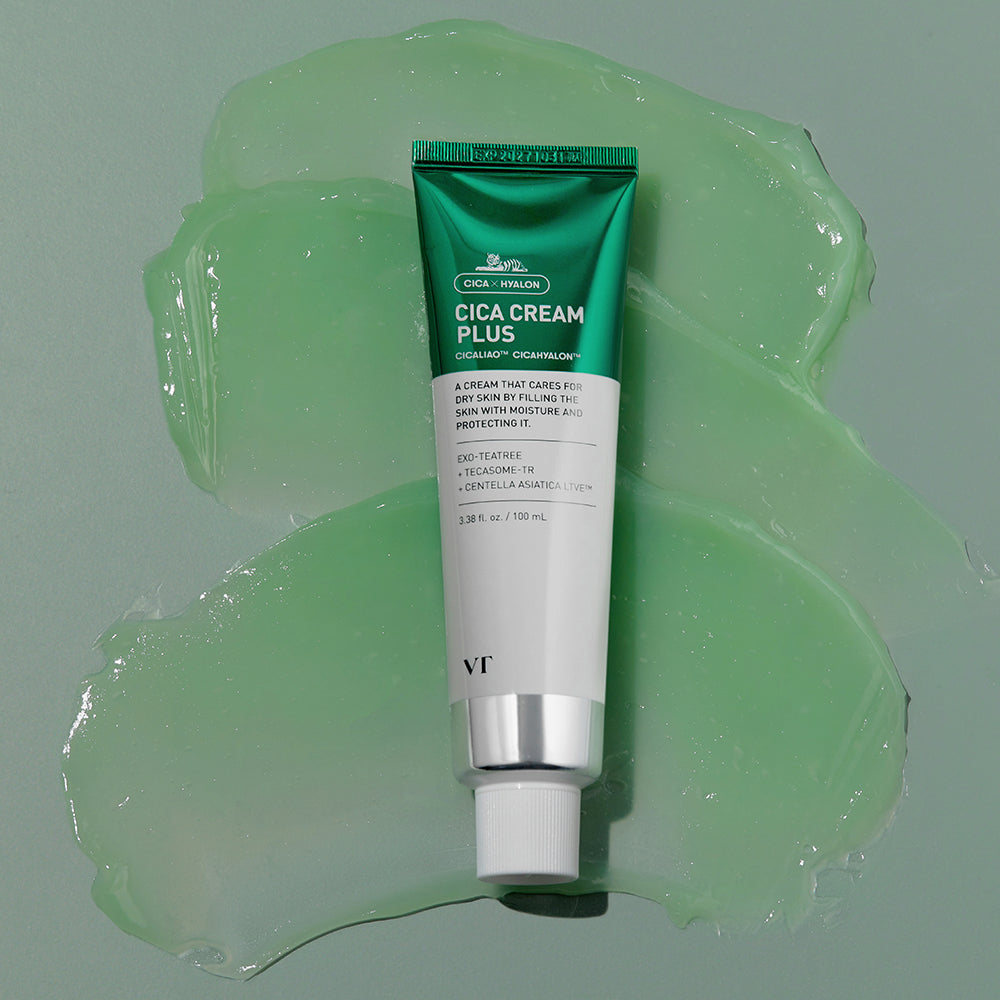 VT COSMETICS Cica Cream Plus - Feuchtigkeitsspendende Gesichtscreme mit Centella Asiatica Extrakt und Hyaluronsäure - 100 ml