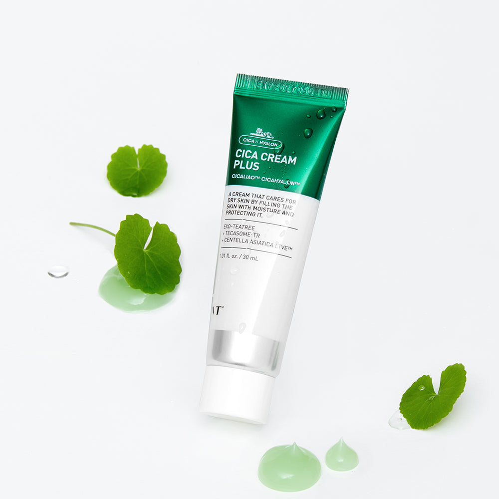 VT COSMETICS Cica Cream Plus - Gesichtspflege mit Centella Asiatica und Hyaluronsäure zur Feuchtigkeitsversorgung und Hautkomfort - 30 ml