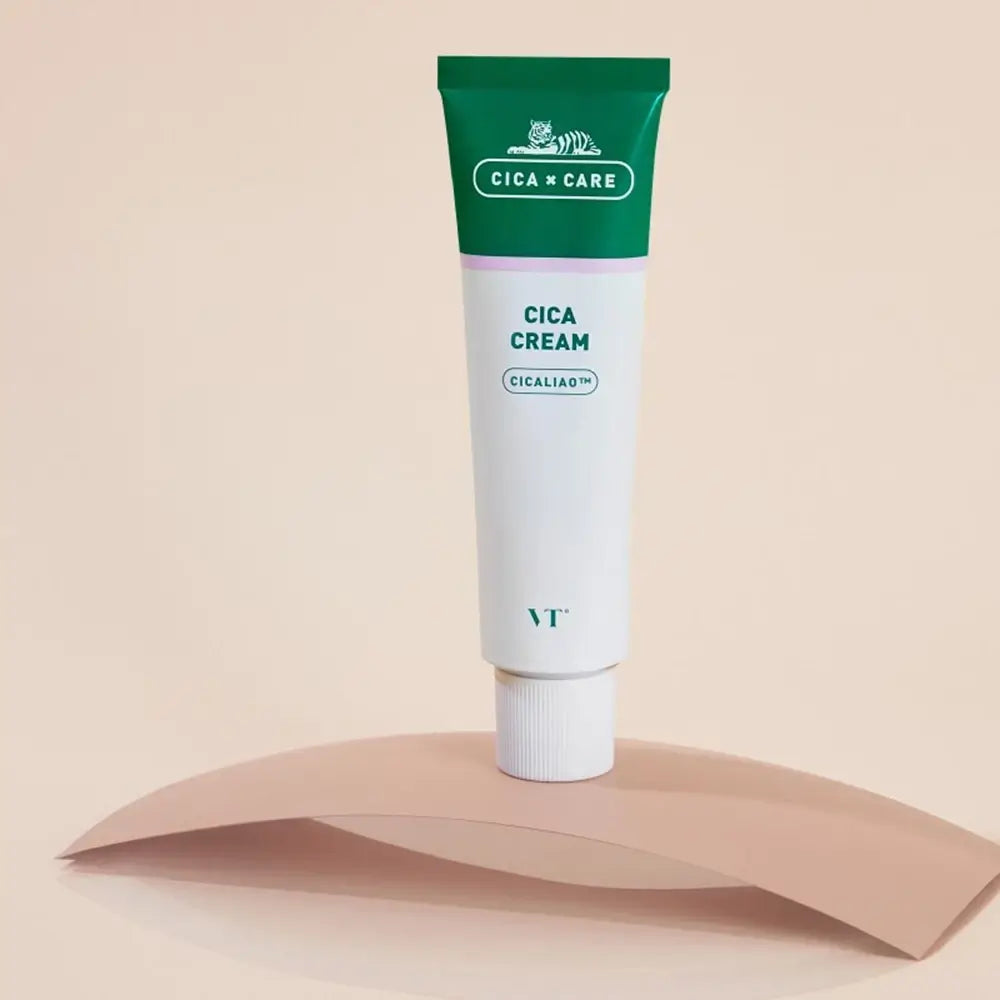 VT COSMETICS Cica - Gesichtscreme mit Centella Asiatica und Propolis-Extrakt zur Beruhigung von fahler und empfindlicher Haut und zur Aufrechterhaltung des Öl-Wasser-Gleichgewichts - 50 ml