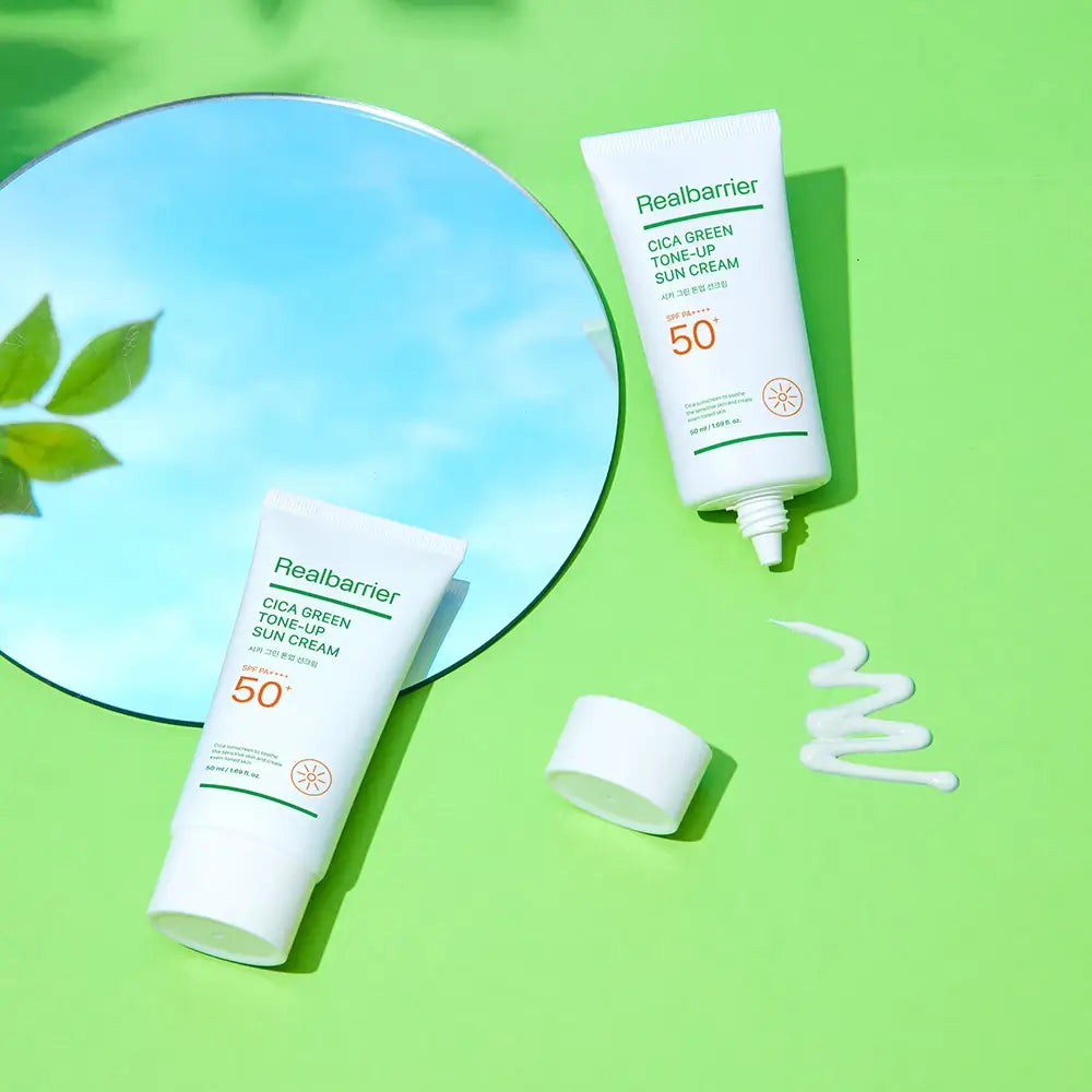 REAL BARRIER Cica Green Tone Up Sun Cream LSF 50+ PA++++