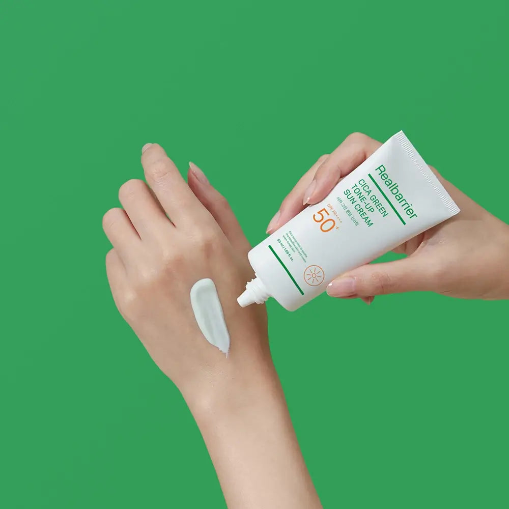 REAL BARRIER Cica Green Tone Up Sun Cream LSF 50+ PA++++