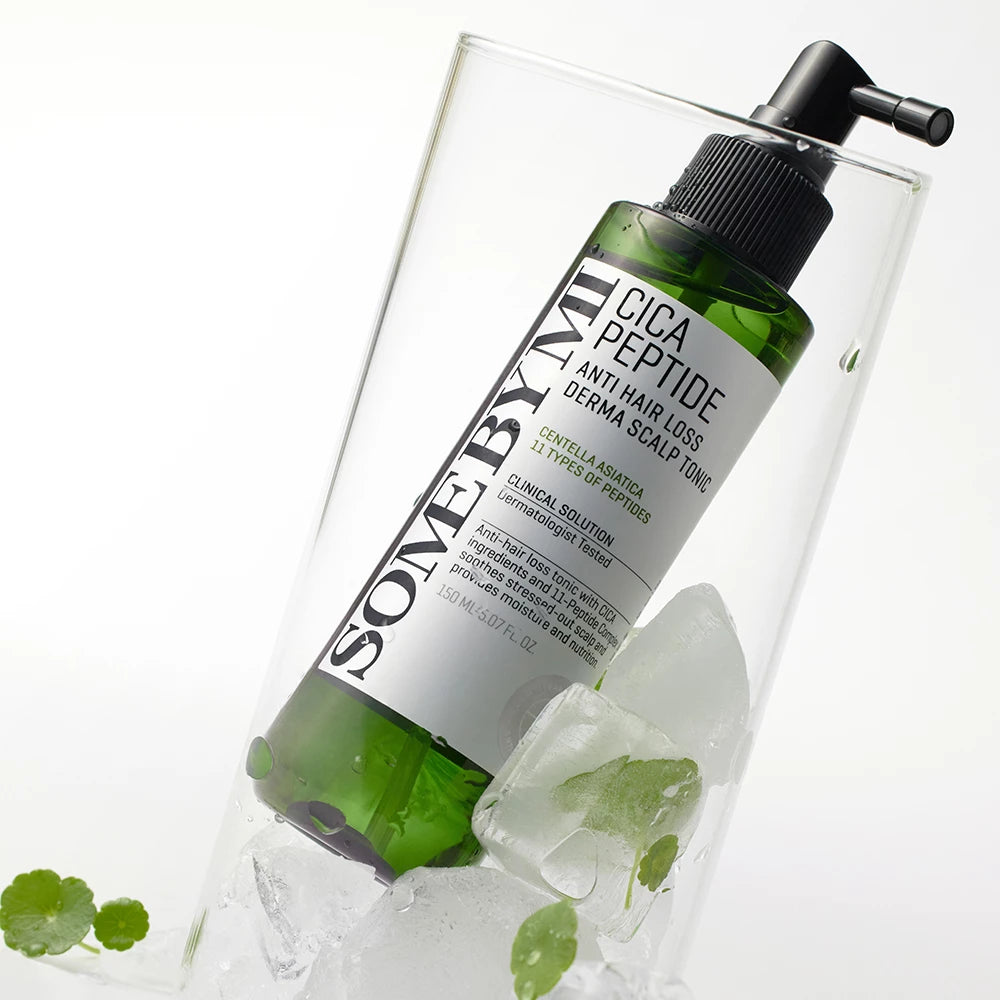 SOME BY MI Cica Peptide Anti Hair Loss Derma Scalp Tonic - Tonic mit Centella Asiatica CICA und 11 Peptid-Komplex zur Pflege empfindlicher Kopfhaut und zur Aufrechterhaltung des Wasser-Öl-Gleichgewichts - 150 ml