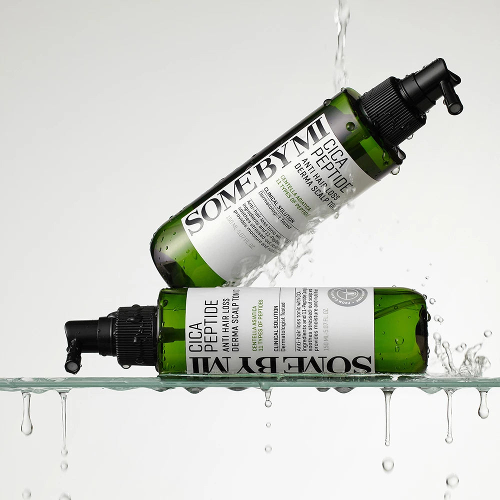 SOME BY MI Cica Peptide Anti Hair Loss Derma Scalp Tonic - Tonic mit Centella Asiatica CICA und 11 Peptid-Komplex zur Pflege empfindlicher Kopfhaut und zur Aufrechterhaltung des Wasser-Öl-Gleichgewichts - 150 ml