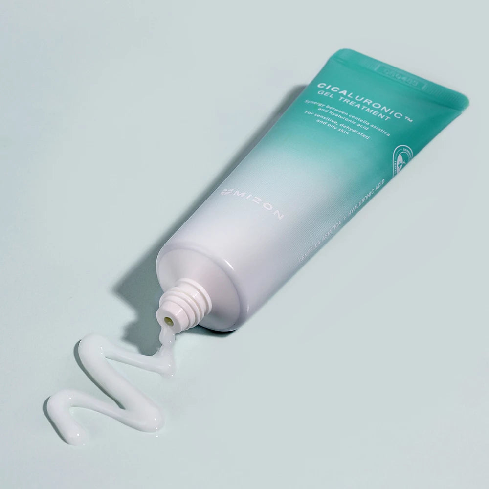 MIZON Cicaluronic Gel Treatment - Gesichtsbehandlungsgel mit Centella Asiatica und Hyaluronsäure mit mehreren Molekulargewichten, das hilft, empfindliche oder dehydrierte Haut zu beruhigen und den Hautkomfort zu erhalten - 50 ml