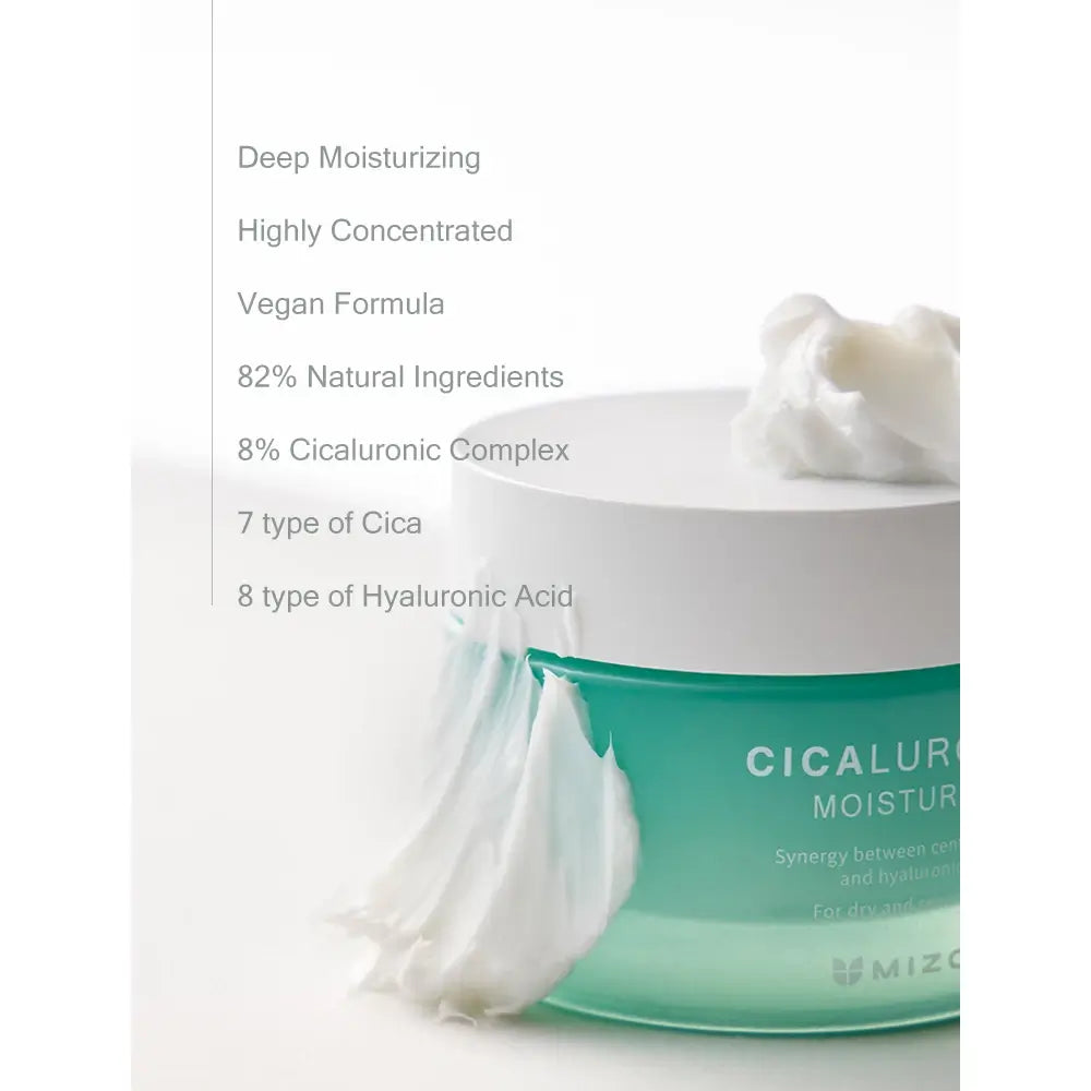MIZON Cicaluronic Feuchtigkeitscreme - Gesichtscreme mit Centella Asiatica und Hyaluronsäure zur Beruhigung der Haut und zur Aufrechterhaltung der Feuchtigkeitsbarriere - 50 ml