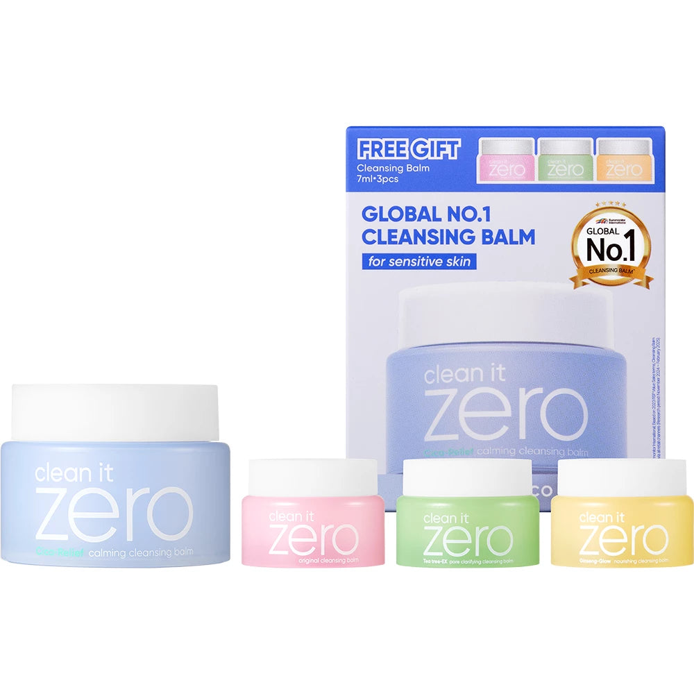 BANILA CO Clean it Zero Cleansing Balm Calming Set - Set mit Centella Asiatica und Madecassosid zur Tiefenreinigung und Stärkung der Hautbarriere - 100 ml