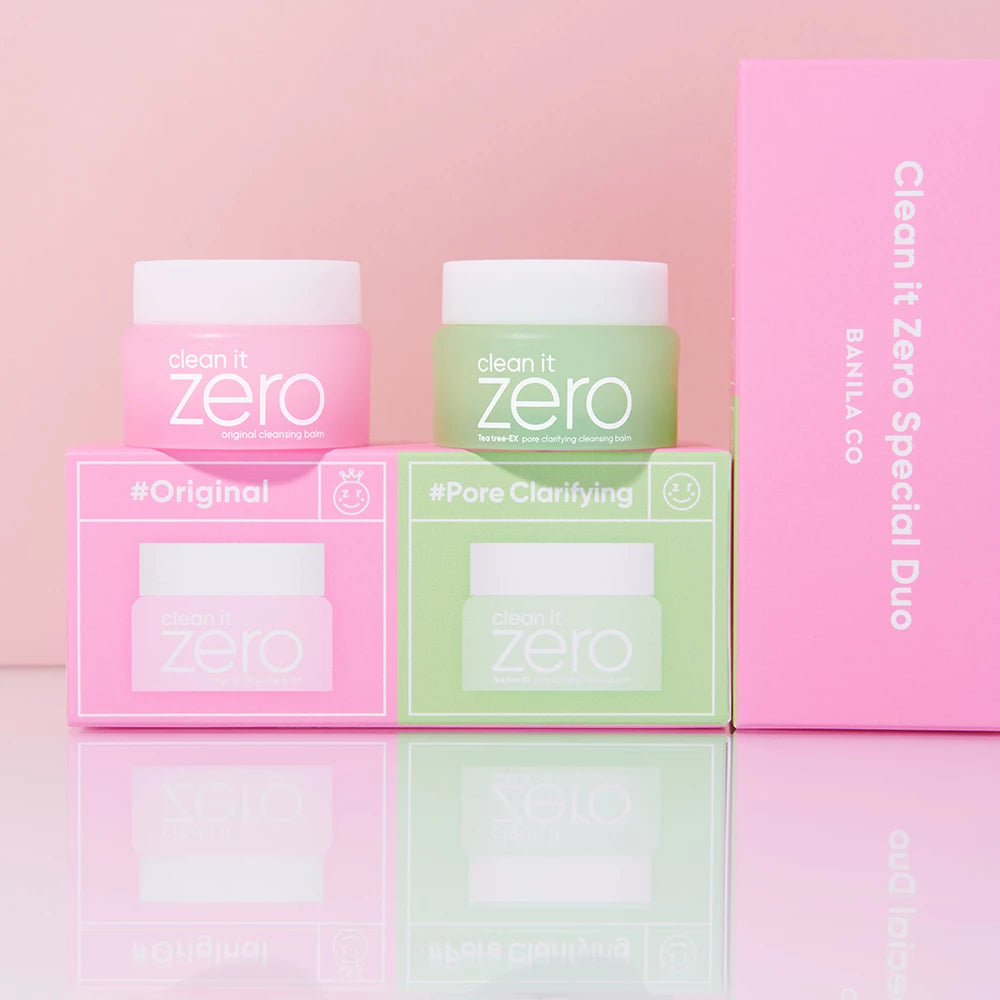 BANILA CO Clean it Zero Cleansing Balm Miniature - Set mit AHA & BHA zur Entfernung von Make-up und zur Hautreinigung auf Reisen