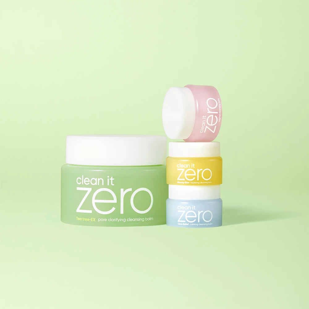 BANILA CO Clean it Zero Cleansing Balm Pore Clarifying Set - Set für fettige oder Mischhaut mit verstopften Poren, formuliert mit AHA und Teebaumextrakt, der zur Hautreinigung und zum Ausgleich beiträgt - 100 ml