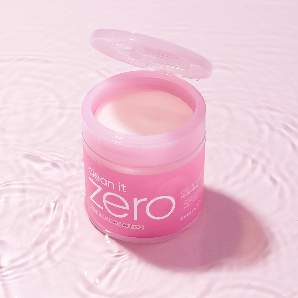 BANILA CO Clean it Zero Pink Hydrattion Toner Pad - Toner für das Gesicht mit Hyaluronsäure und Hamamelis-Extrakt, das zur Hautfeuchtigkeit und zum Hautkomfort beiträgt - 70 Stück