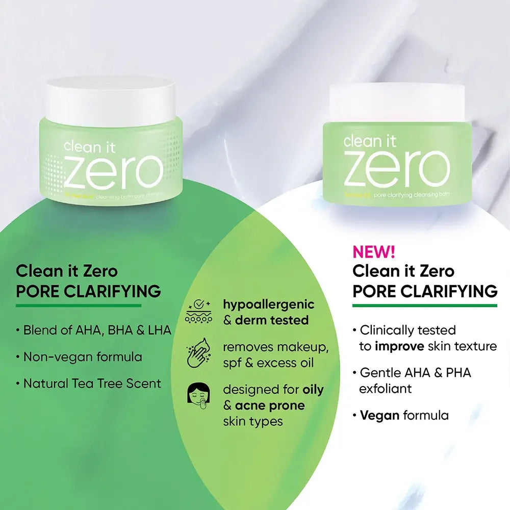 BANILA CO Clean it Zero Pore Clarifying Cleansing Balm - Reinigung Balsam mit Teebaumöl und Lindenextrakt für tiefenreine Poren und strahlendere Haut - 50 ml