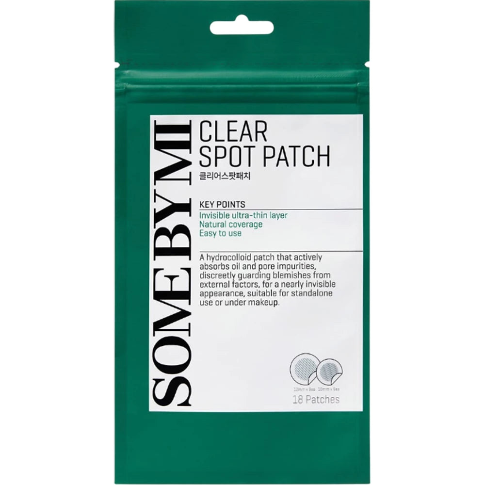 SOME BY MI Clear Spot Patch - Hydrocolloid-Pflaster zur Absorption von Unreinheiten und Talg - 18 Stück