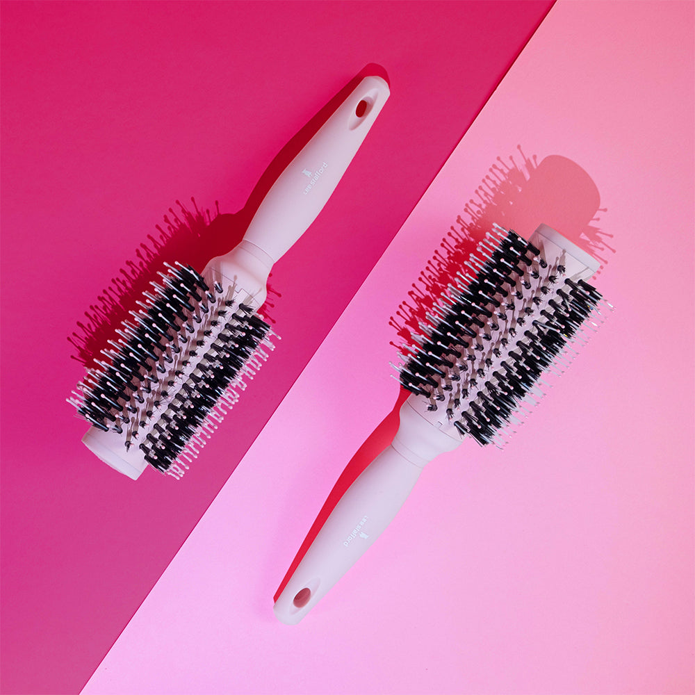 LEE STAFFORD Coco Loco Blow Out Radial Brush - Haarbürste mit Kokosöl und Nylon für schnelles Styling und glattes Finish ohne Frizz