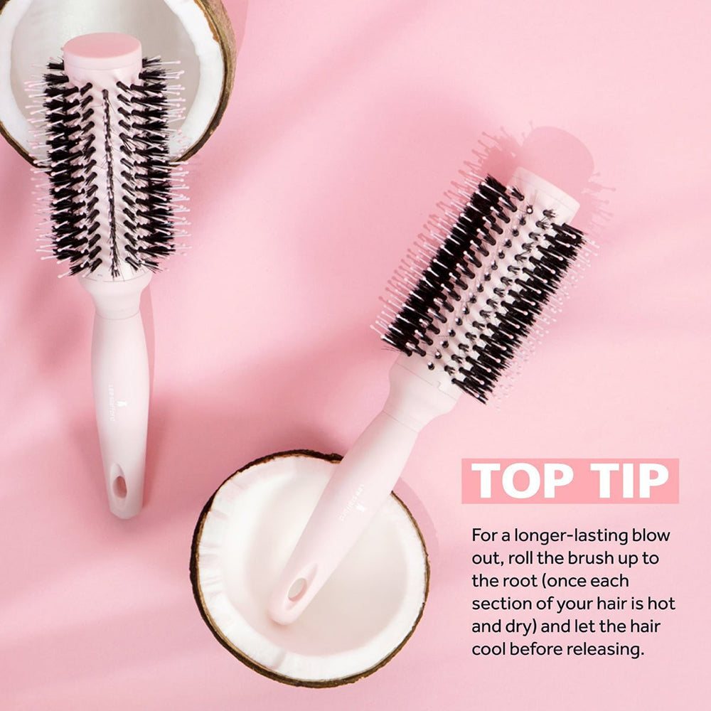 LEE STAFFORD Coco Loco Blow Out Radial Brush - Haarbürste mit Kokosöl und Nylon für schnelles Styling und glattes Finish ohne Frizz
