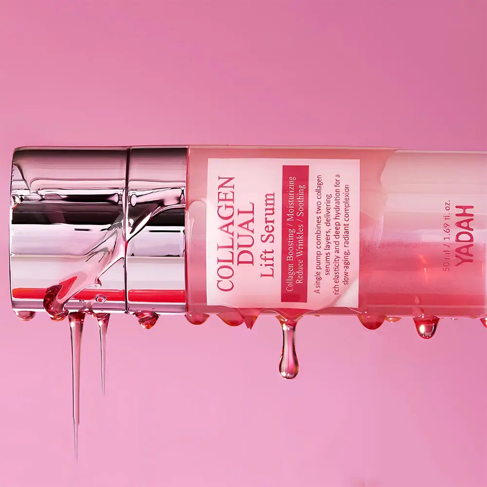 YADAH Kollagen Dual Lift Serum - Gesichtsserum mit Typ-I-Kollagen und Hyaluronsäure zur Hautfeuchtigkeitspflege - 50 ml