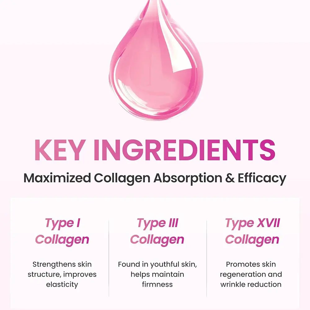 YADAH Kollagen Dual Lift Serum - Gesichtsserum mit Typ-I-Kollagen und Hyaluronsäure zur Hautfeuchtigkeitspflege - 50 ml