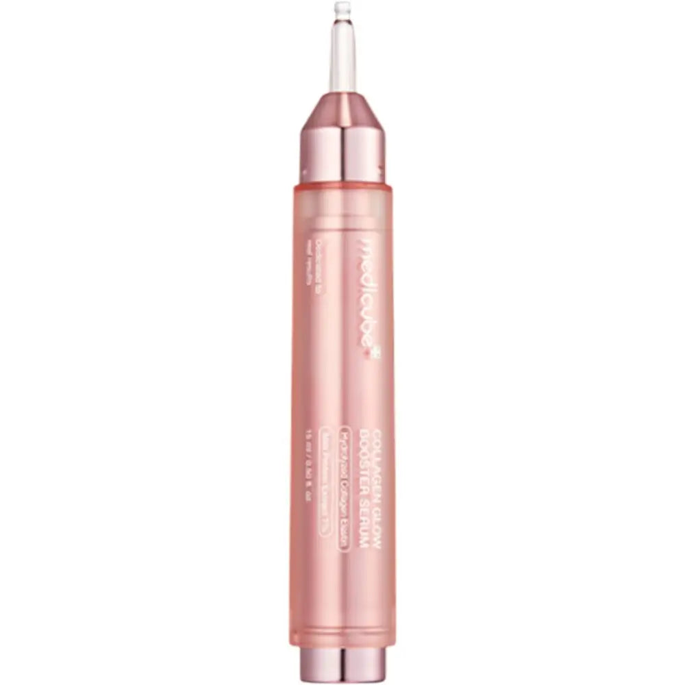 MEDICUBE Kollagen Glow Booster - Gesichtsserum mit hydrolysiertem Kollagen und Niacinamid, für Hautfeuchtigkeit und Komfort - 15 ml