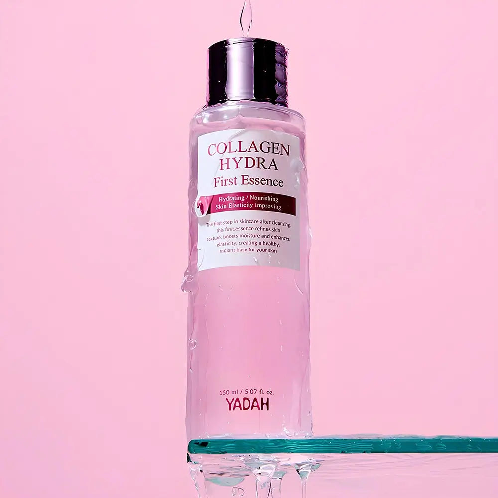 YADAH Kollagen Hydra First - Essenz formuliert mit Kollagenwasser und Hyaluronsäure, die zur Hautfeuchtigkeit und zur Aufrechterhaltung des Hydro-Lipid-Gleichgewichts beitragen - 150 ml