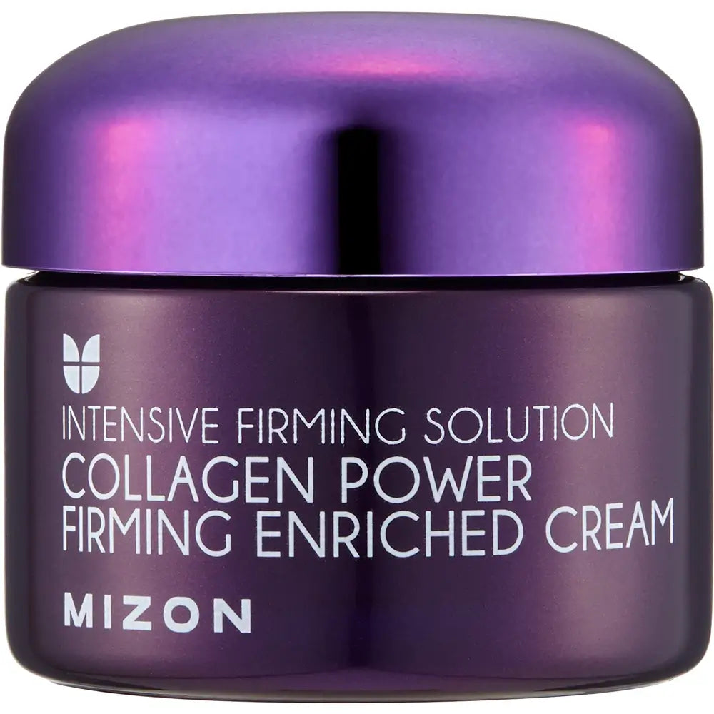 MIZON Collagen Power Firming Enriched Cream - angereicherte Gesichtscreme mit hydrolysiertem Kollagen und Adenosin zur Verbesserung der Hautfeuchtigkeit und Festigkeit - 50 ml
