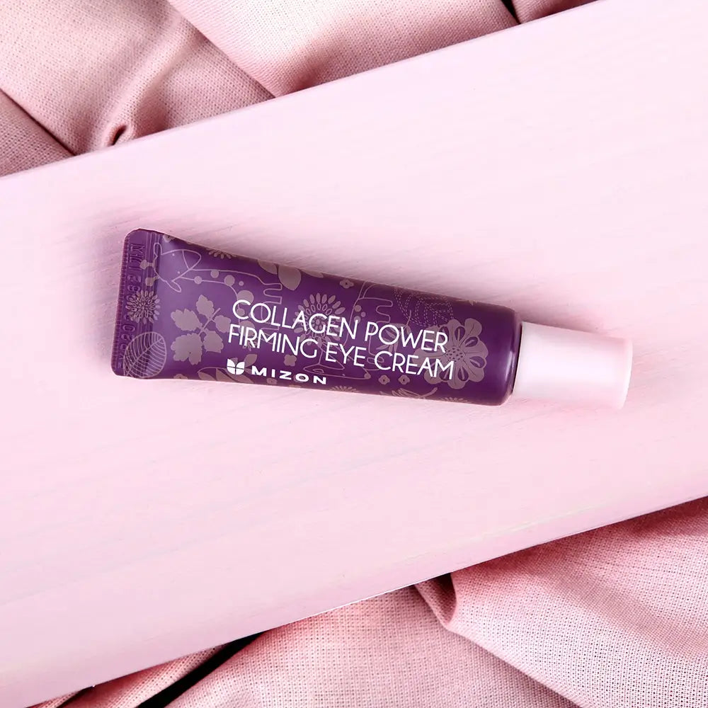MIZON Collagen Power Firming Eye Cream - Augencreme mit marine Kollagen und Peptiden, spendet Feuchtigkeit, reduziert Augenringe und Schwellungen - 10 ml