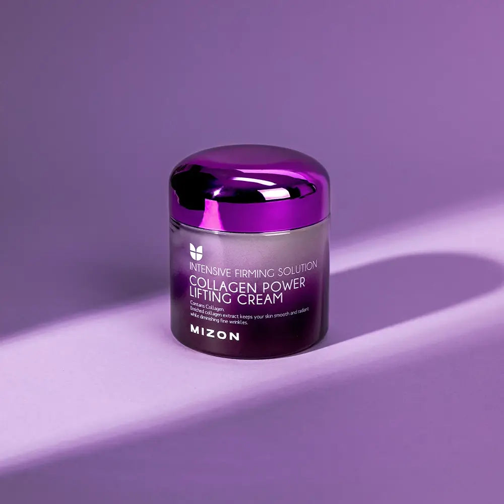 MIZON Collagen Power Lifting Cream - Gesichtscreme mit hydrolysiertem Kollagen und Hyaluronsäure zur Hautfeuchtigkeit und Glättung - 75 ml