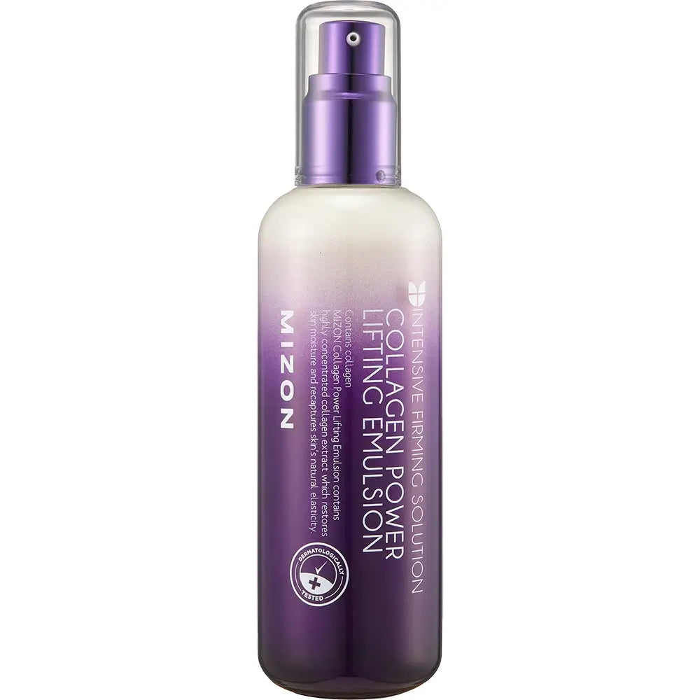 MIZON Collagen Power Lifting Emulsion - Gesichtsflüssigkeit mit marine Kollagen und Adenosin für Feuchtigkeit und Hautkomfort - 120 ml