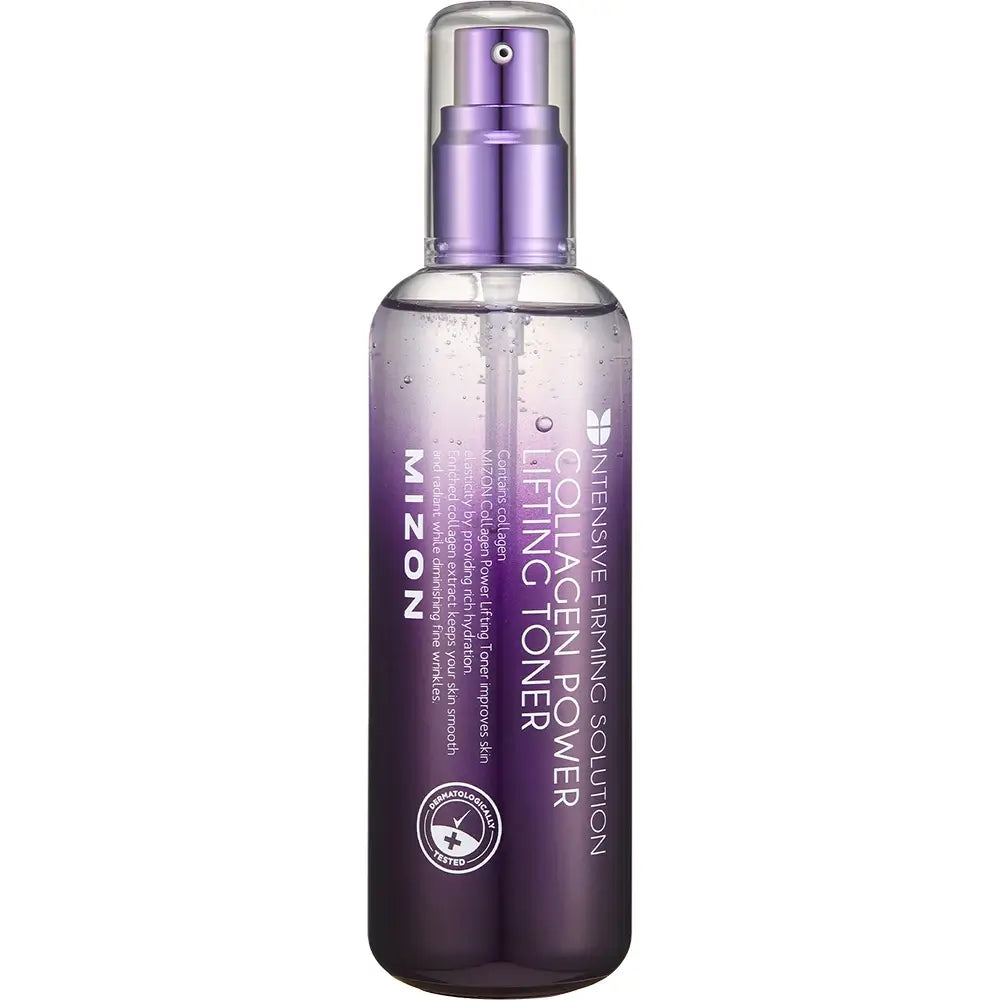 MIZON Collagen Power Lifting Toner - Gesichtswasser mit hydrolysiertem Kollagen und Adenosin für Hautfeuchtigkeit und Komfort - 120 ml