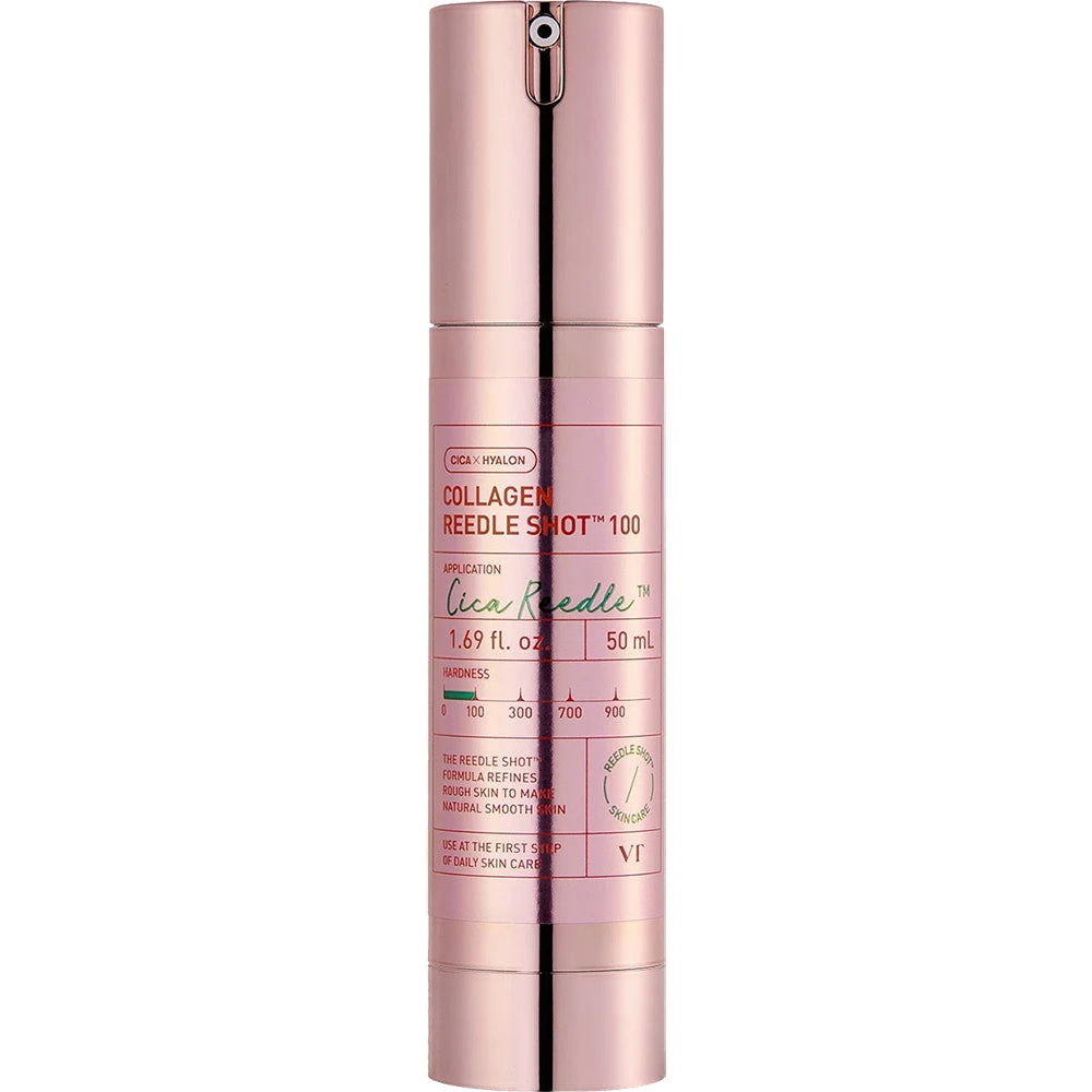 VT COSMETICS Kollagen Reedle Shot 100 - Gesichtsserum mit Kollagen und Niacinamid zur Hautfeuchtigkeit und -pflege - 50 ml