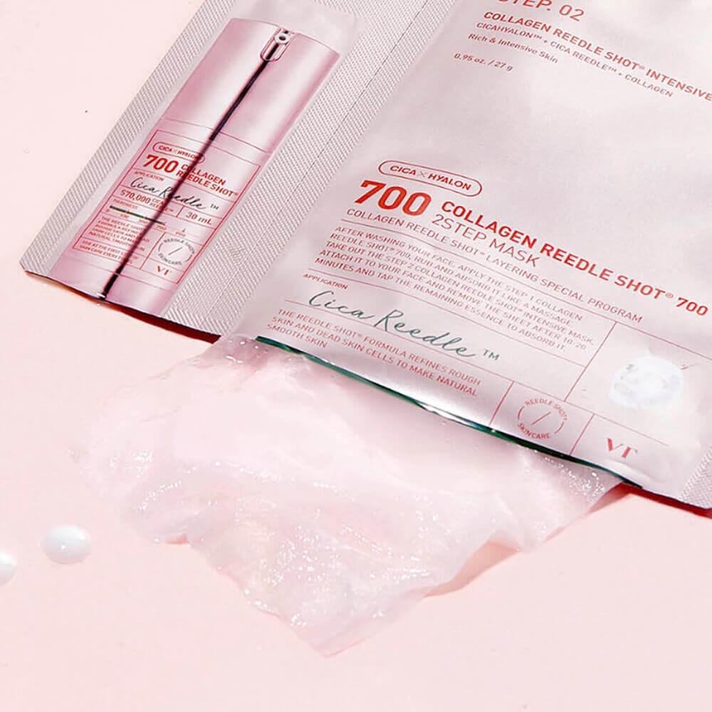 VT COSMETICS Kollagen Reedle Shot 700 - 2-stufige Tuchmaske