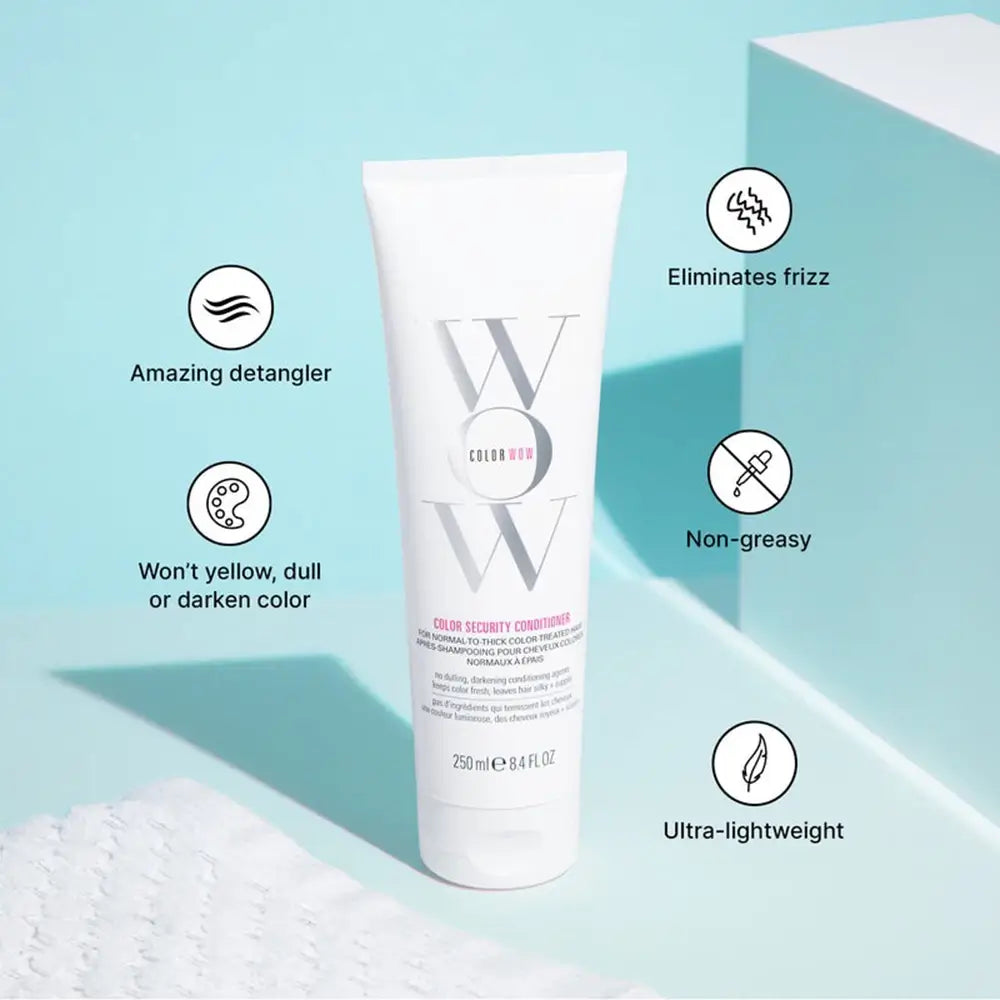 COLOR WOW Color Security Conditioner - Balsam mit Avocadoöl und Antioxidantien, der zur Feuchtigkeitsversorgung des Haares und zum Erhalt der Farbe beiträgt - 250 ml