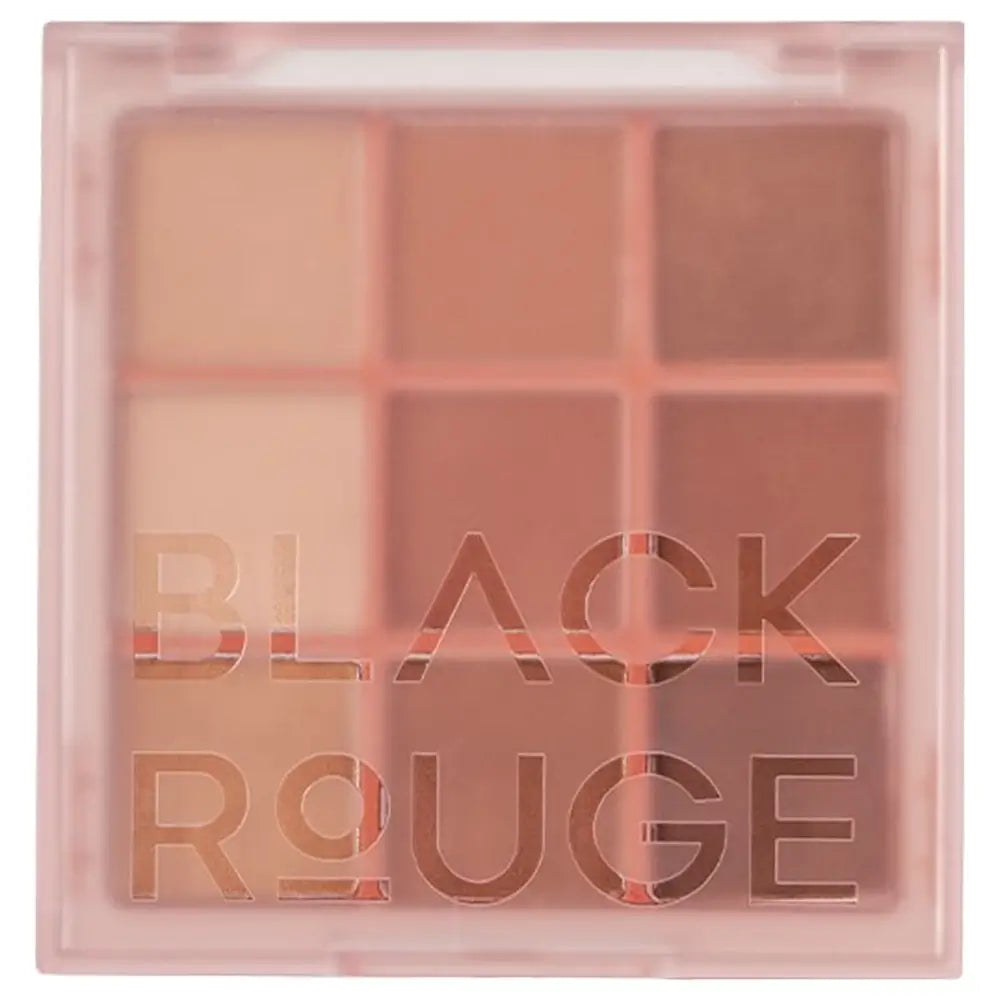 BLACK ROUGE Colordation Mood Palette - Lidschatten mit 9 neuen Konturierungs- und Definitionstönen, unterteilt in hell, punkt und tief, mit samtiger Textur für leichtes Verblenden und Gleichmäßigkeit - 8 g - MP01 BRICKDATION
