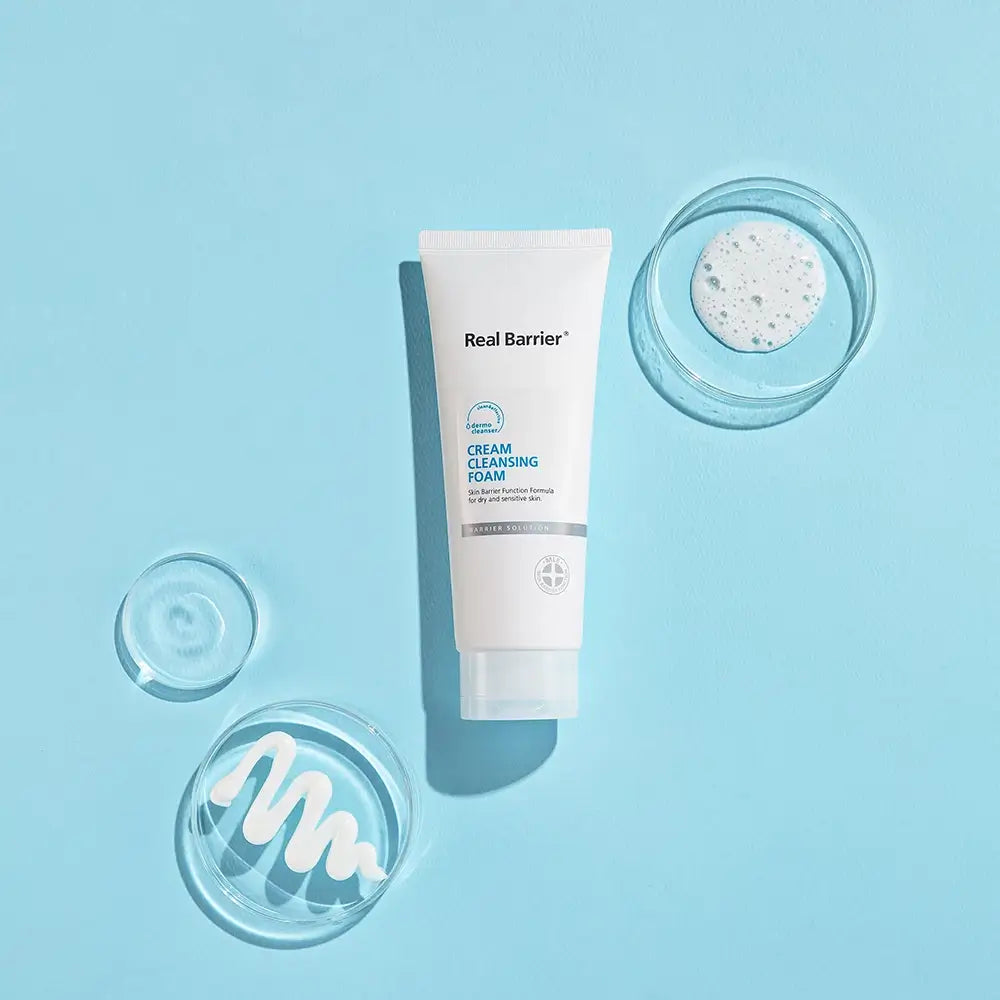 REAL BARRIER Cremiger Reinigungsschaum - Sanfte Reinigung und Feuchtigkeit mit Ceramiden, 120 ml