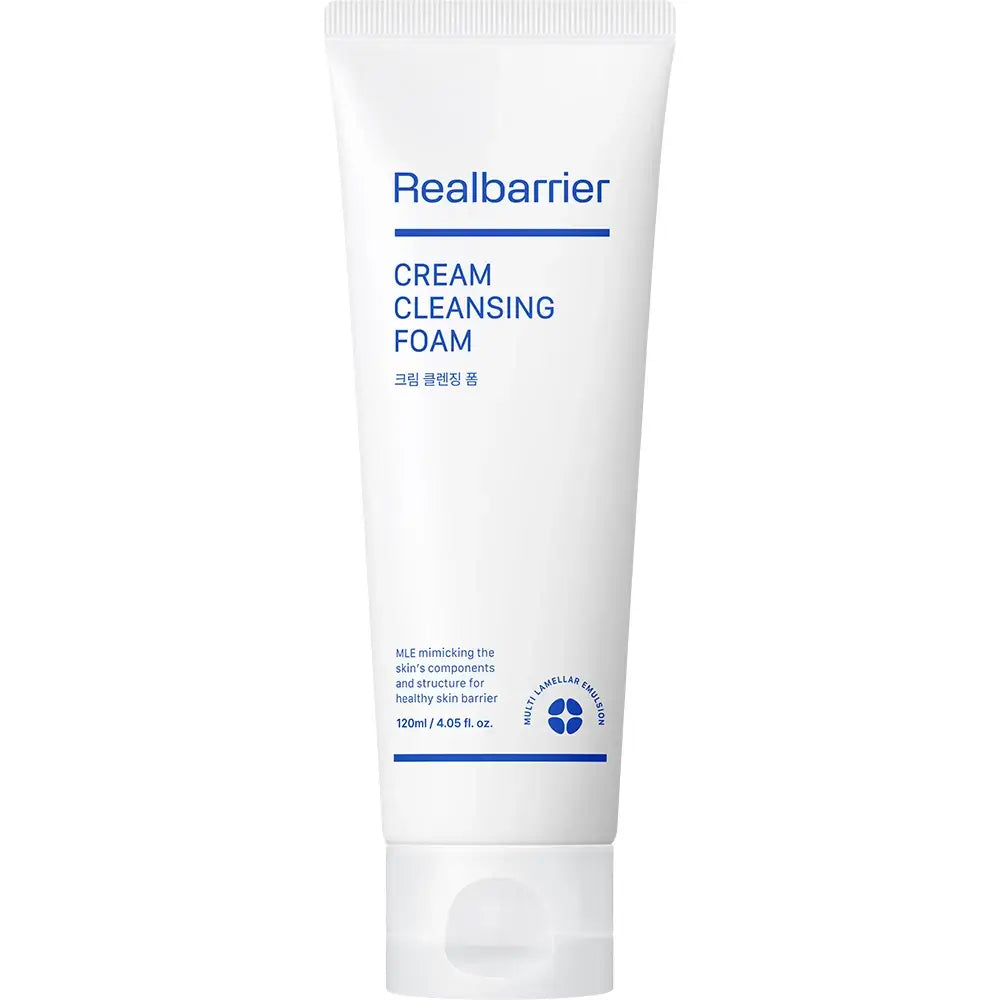 REAL BARRIER Cream Cleansing Renewal Schaumreiniger für empfindliche und trockene Haut - Sanfte Reinigung und intensive Feuchtigkeitspflege, 120 ml