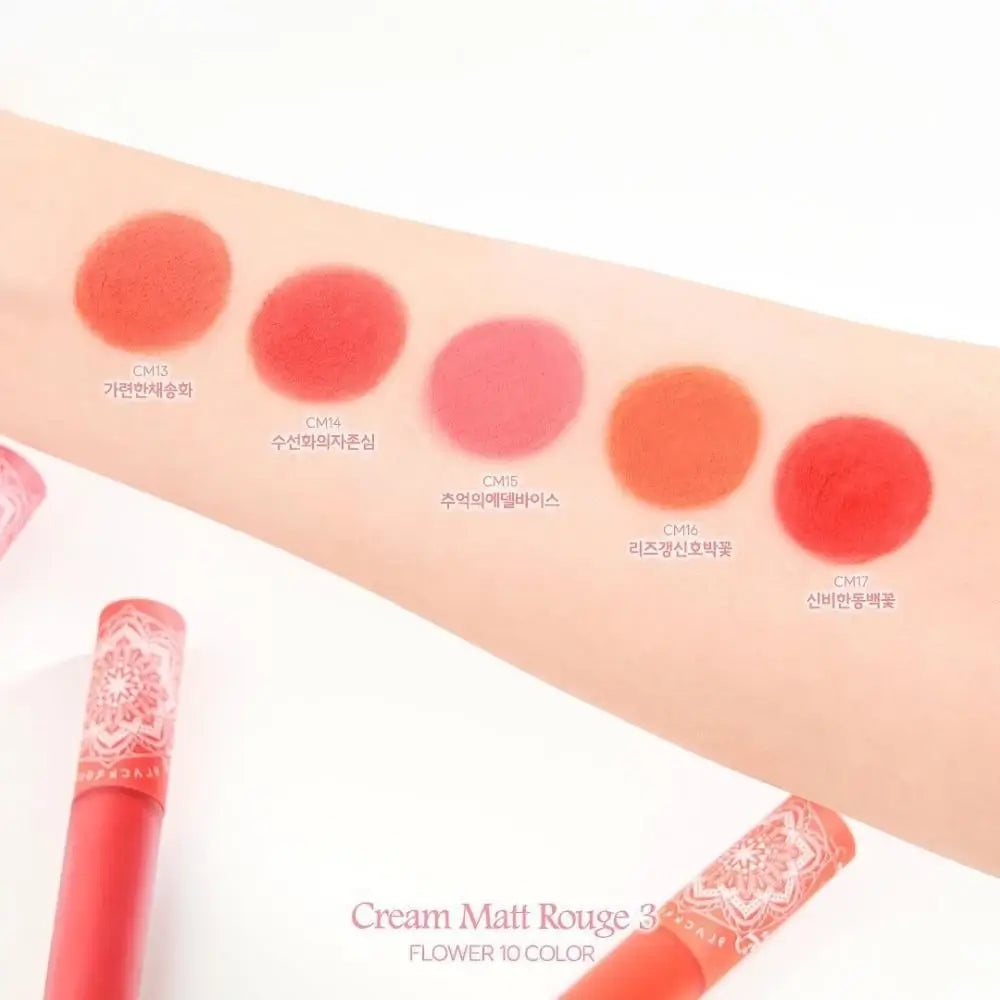 BLACK ROUGE Cream Matt Rouge 3 - Flüssiger Lippenstift mit mattierenden Inhaltsstoffen und feuchtigkeitsspendenden Inhaltsstoffen, der für ein gleichmäßiges Auftragen und langanhaltenden Komfort auf den Lippen sorgt, ohne sich in feinen Linien abzusetzen - 5 g - CM15 Memories of