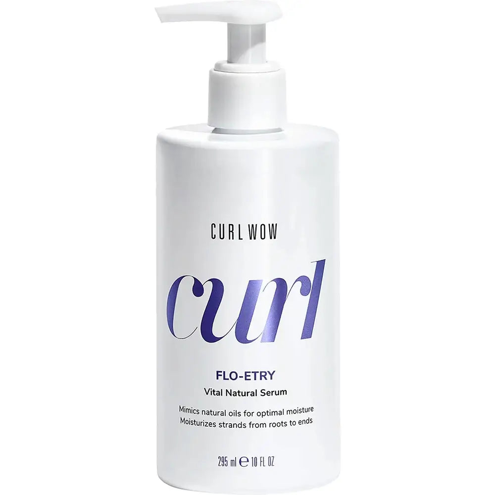 COLOR WOW Curl Flo Entry Vital Natural - Haarserum formuliert mit Jojobaöl und Kokosöl, das zur Feuchtigkeitsversorgung von lockigem Haar beiträgt und den natürlichen Glanz bewahrt - 295 ml