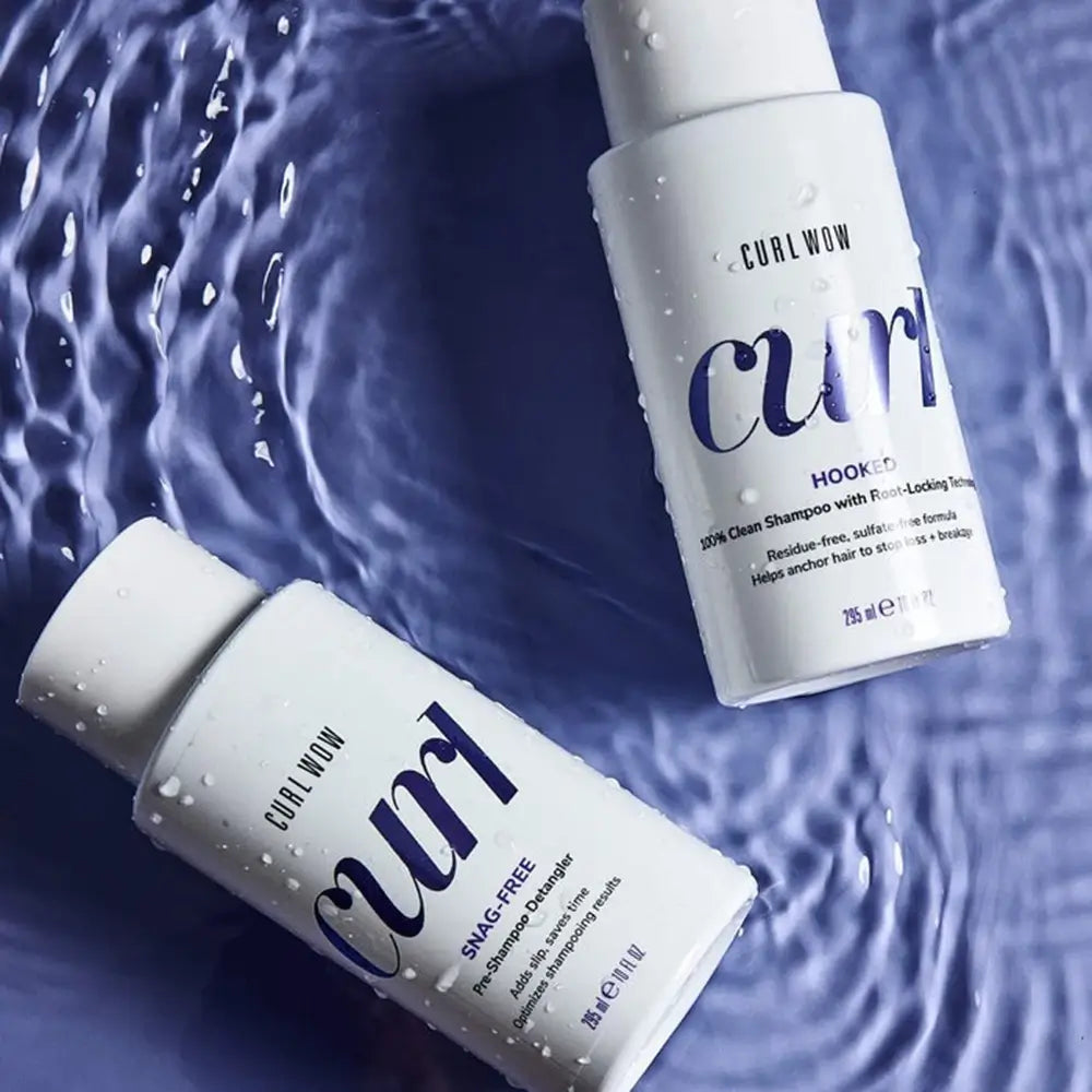 COLOR WOW Curl Hooked Clean - Shampoo mit Procapil und Glycerin, das hilft, Haarausfall und Haarbruch zu reduzieren und die Feuchtigkeit von lockigem oder welligem Haar zu bewahren - 295 ml