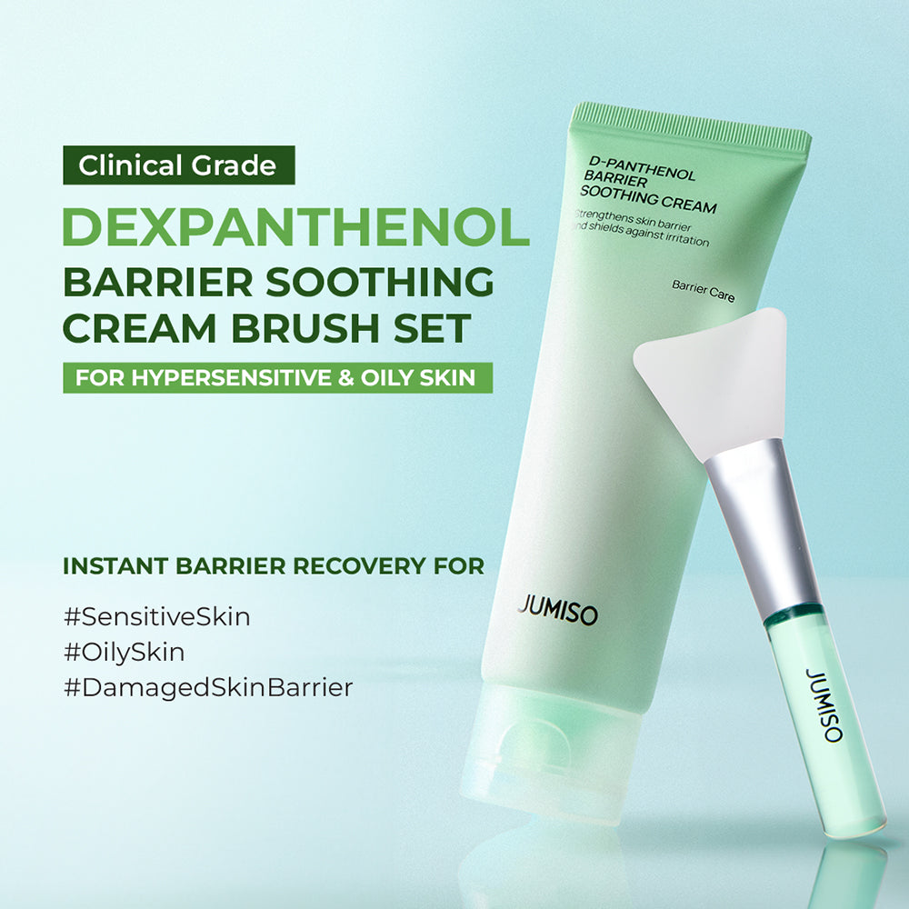 JUMISO D-Panthenol Barrier Soothing Cream Bürste - Gesichtscreme mit D-Panthenol (Provitamin B5) zur Stärkung der natürlichen Hautbarriere und zur Linderung von Empfindlichkeitsbeschwerden - 80 ml