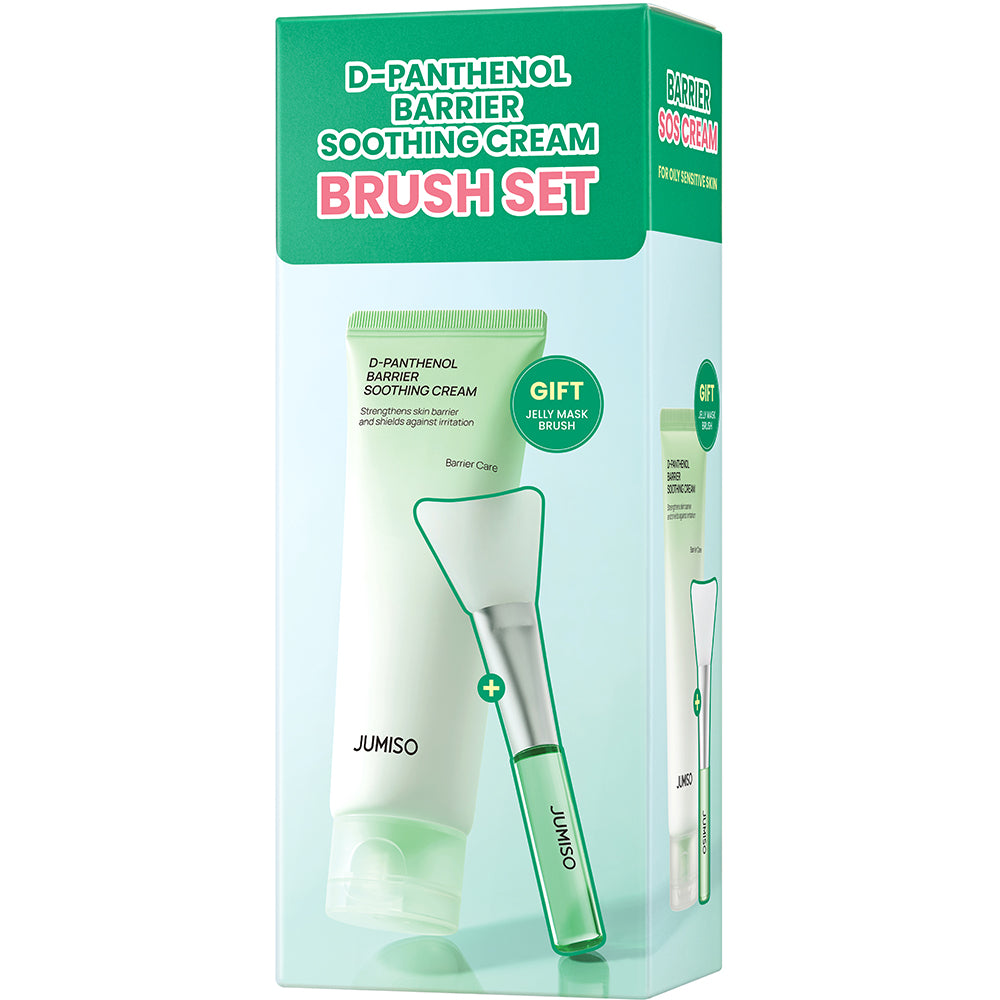 JUMISO D-Panthenol Barrier Soothing Cream Bürste - Gesichtscreme mit D-Panthenol (Provitamin B5) zur Stärkung der natürlichen Hautbarriere und zur Linderung von Empfindlichkeitsbeschwerden - 80 ml