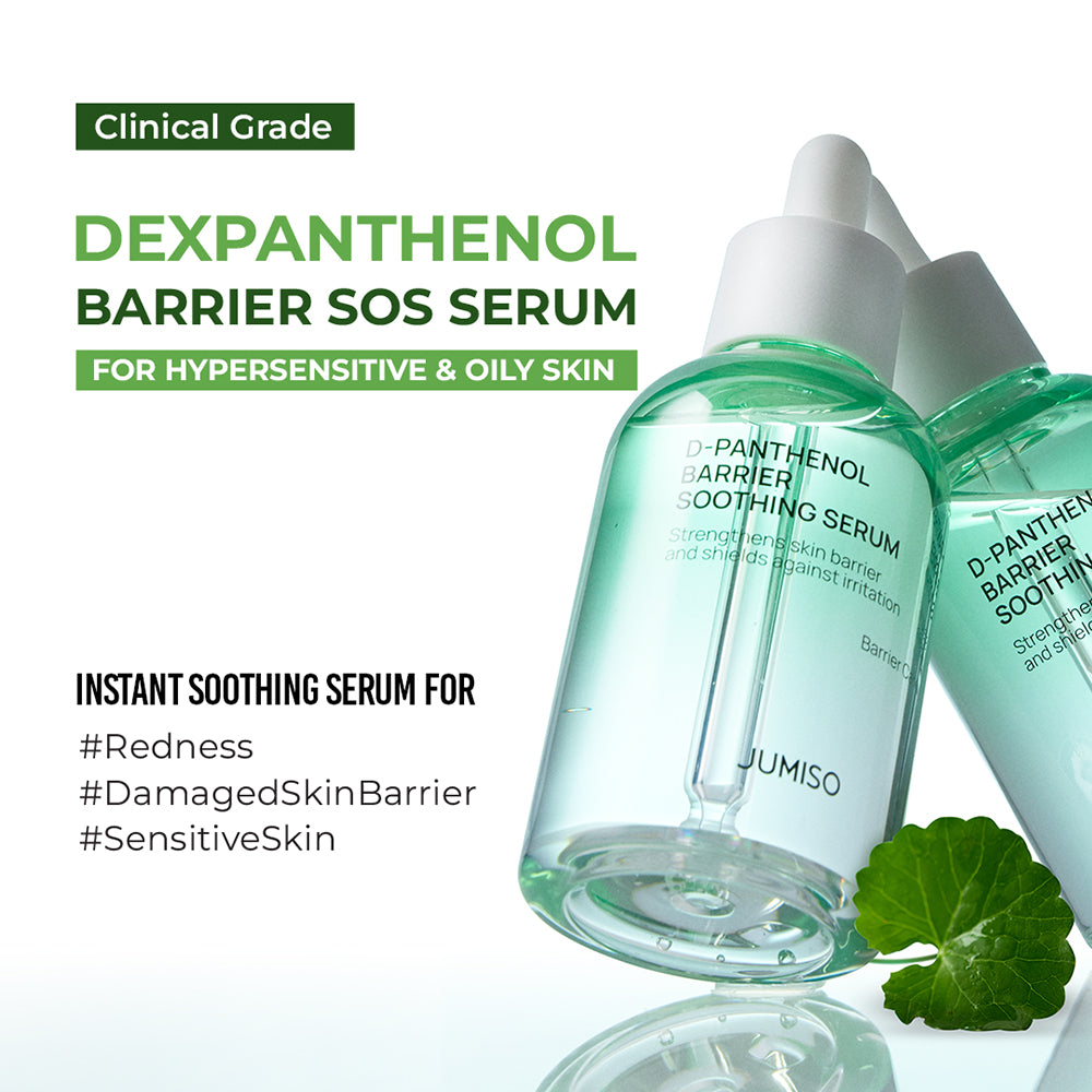 JUMISO D-Panthenol Barrier Soothing Serum - Gesichtsserum mit D-Panthenol und Centella Asiatica TECA zur Linderung gereizter Haut und zur Aufrechterhaltung des täglichen Komforts - 70 ml