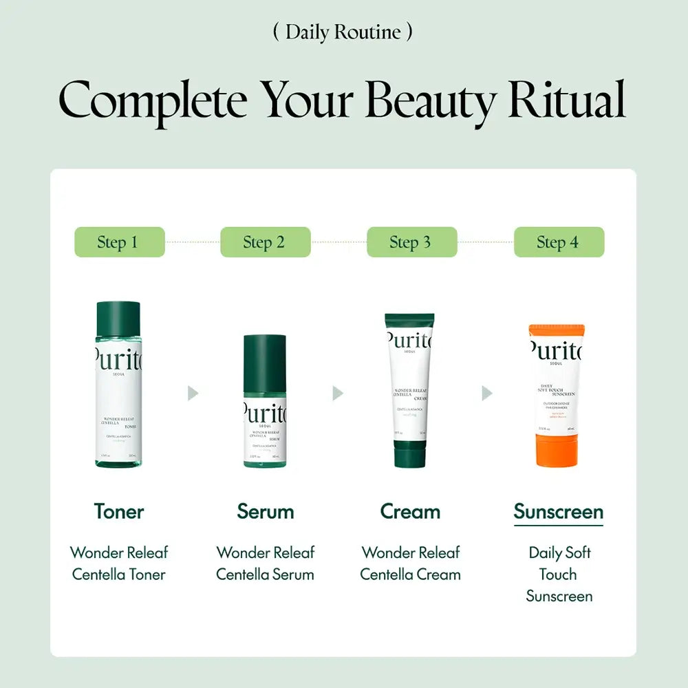 PURITO Daily Soft Touch Sonnenschutz-Gesichtscreme LSF 50+ mit UVA/UVB-Filtern und Panthenol