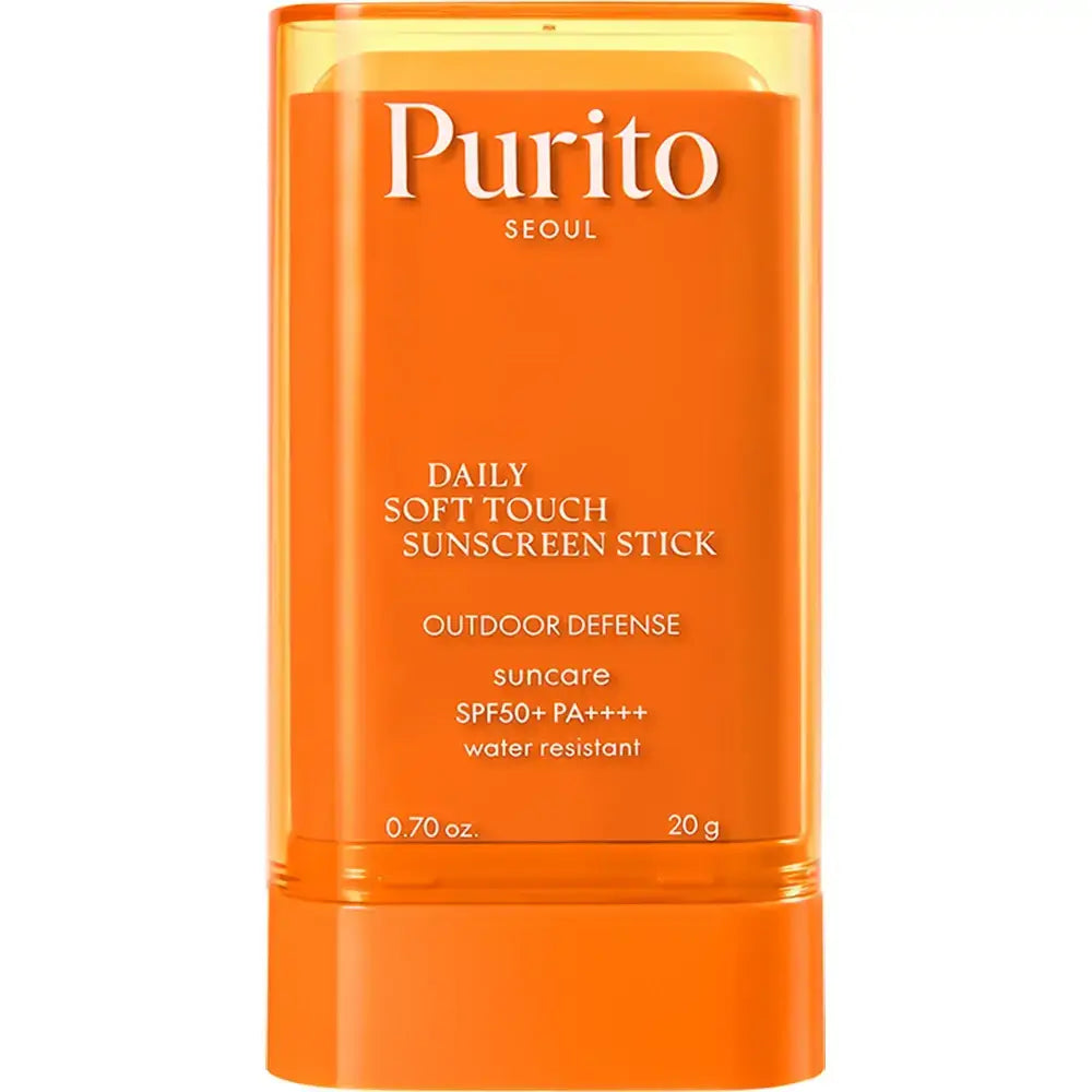 PURITO Daily Soft Touch Sonnenschutzstift SPF 50+ PA++++ - Gesichtsstick mit Aloe Vera und Allantoin, schützt vor UVA/UVB, nicht fettend, keine weißen Rückstände - 20g