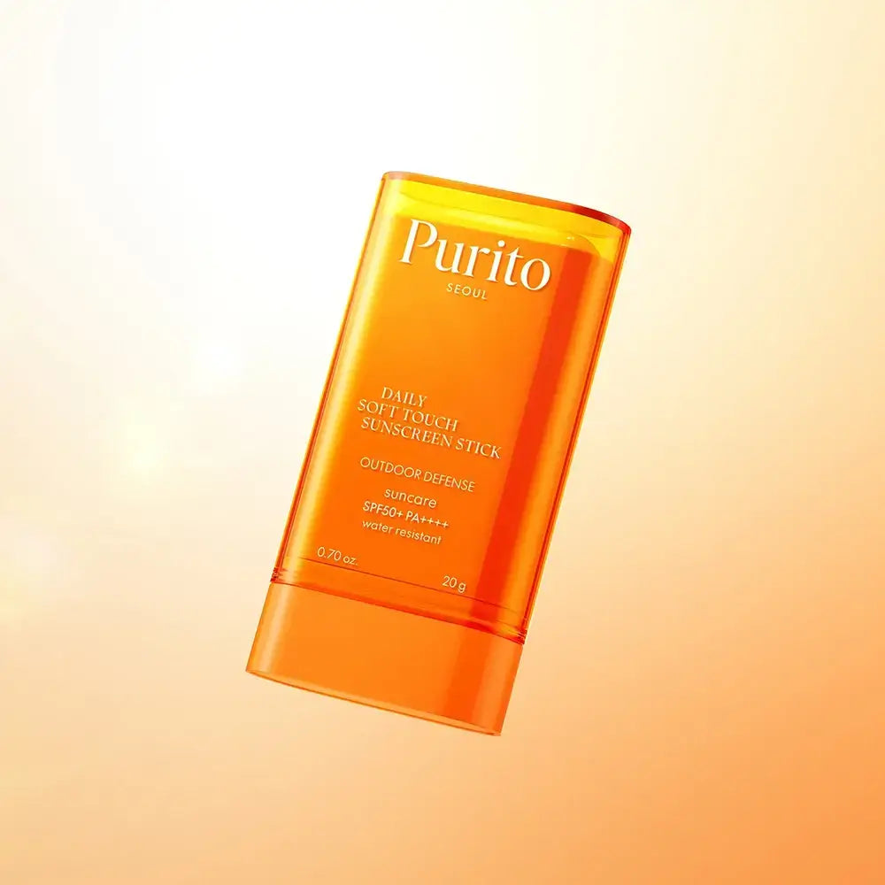 PURITO Daily Soft Touch Sonnenschutzstift SPF 50+ PA++++ - Gesichtsstick mit Aloe Vera und Allantoin, schützt vor UVA/UVB, nicht fettend, keine weißen Rückstände - 20g
