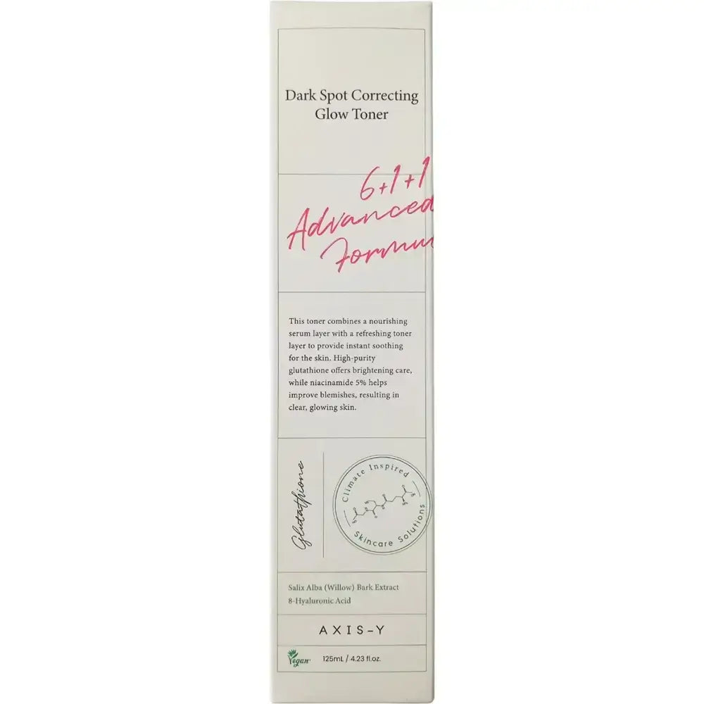 AXIS-Y 6+1+1 Dark Spot Correcting Glow Toner Gesichtsbifazik - Korrigiert Pigmentflecken und stellt die Haut zum Strahlen, 125 ml