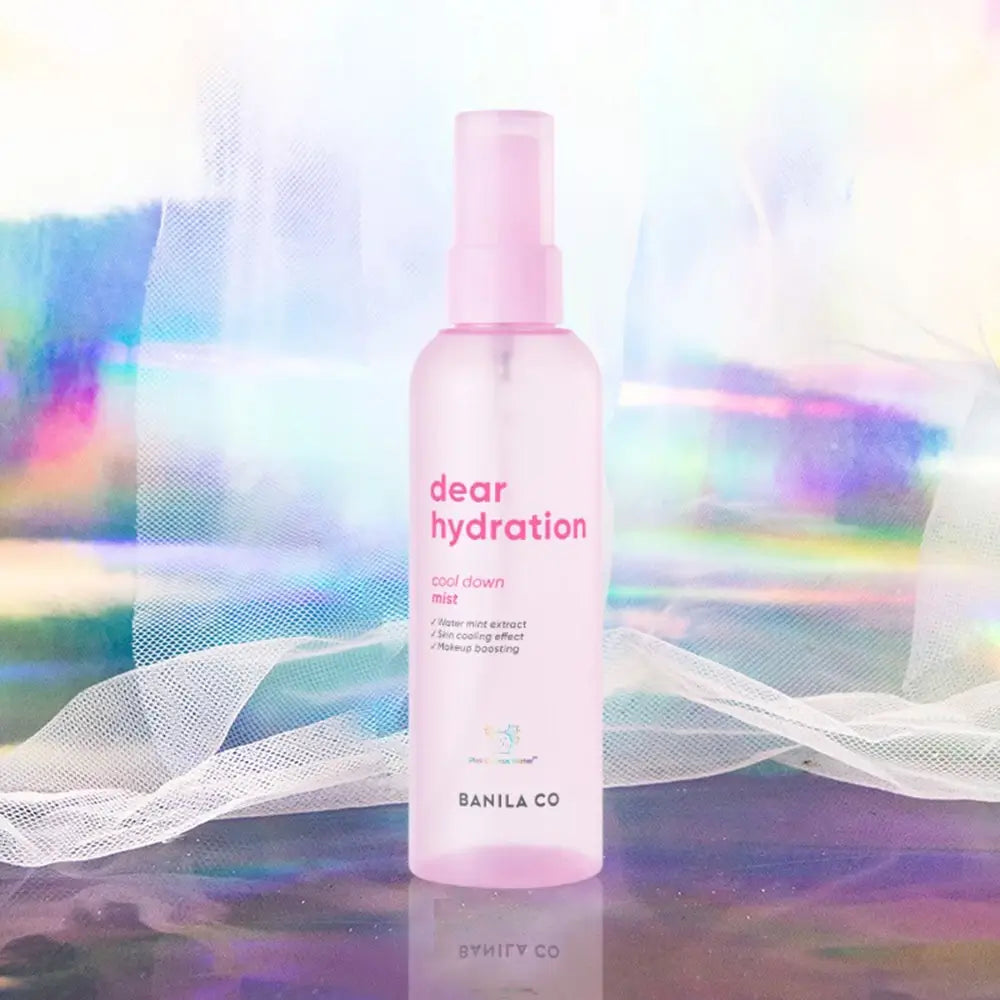 BANILA CO Dear Hydration Cool Down Mist - kühlendes Gesichtsspray mit Pink Cactus Water und Pink Hydra Biome für Feuchtigkeit und Make-up-Fixierung - 99 ml