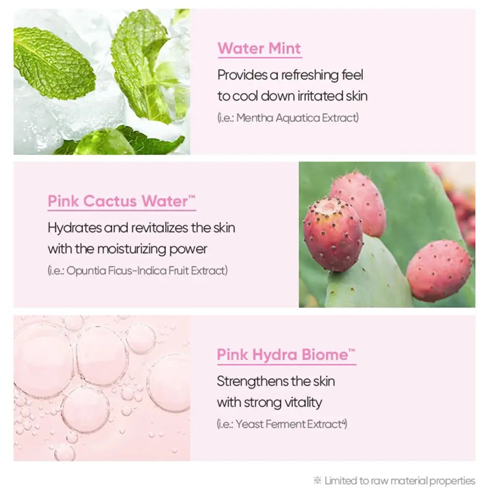 BANILA CO Dear Hydration Cool Down Mist - kühlendes Gesichtsspray mit Pink Cactus Water und Pink Hydra Biome für Feuchtigkeit und Make-up-Fixierung - 99 ml