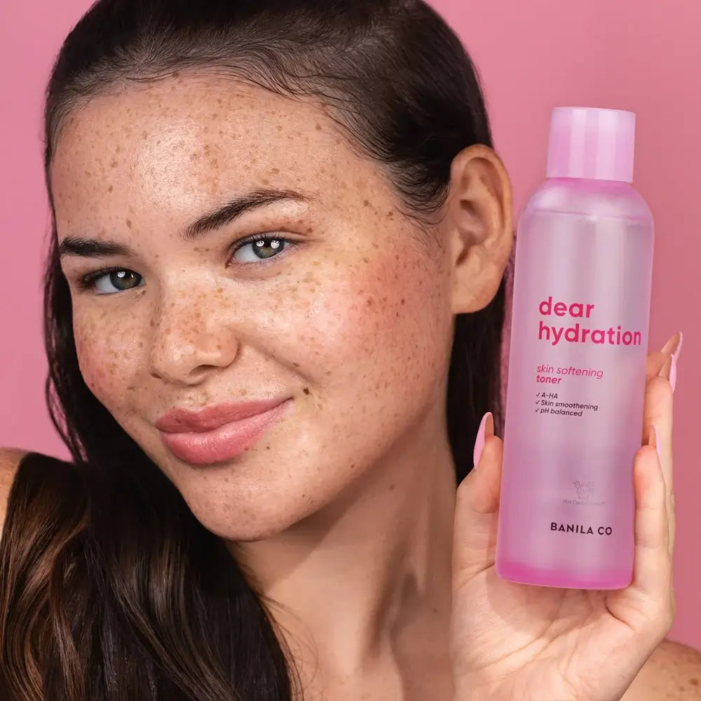 BANILA CO Dear Hydration Skin Softening Toner - Gesichtswasser mit rosa Kaktus und Pink Hydra Biome zur sanften Exfoliation,</div>