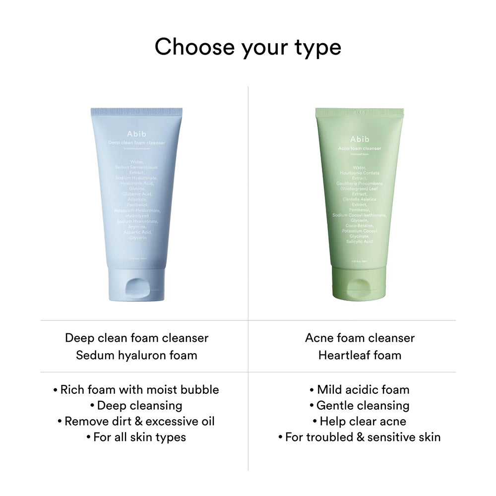 ABIB Deep Clean Foam Cleanser Sedum Hyaluron, 150 ml