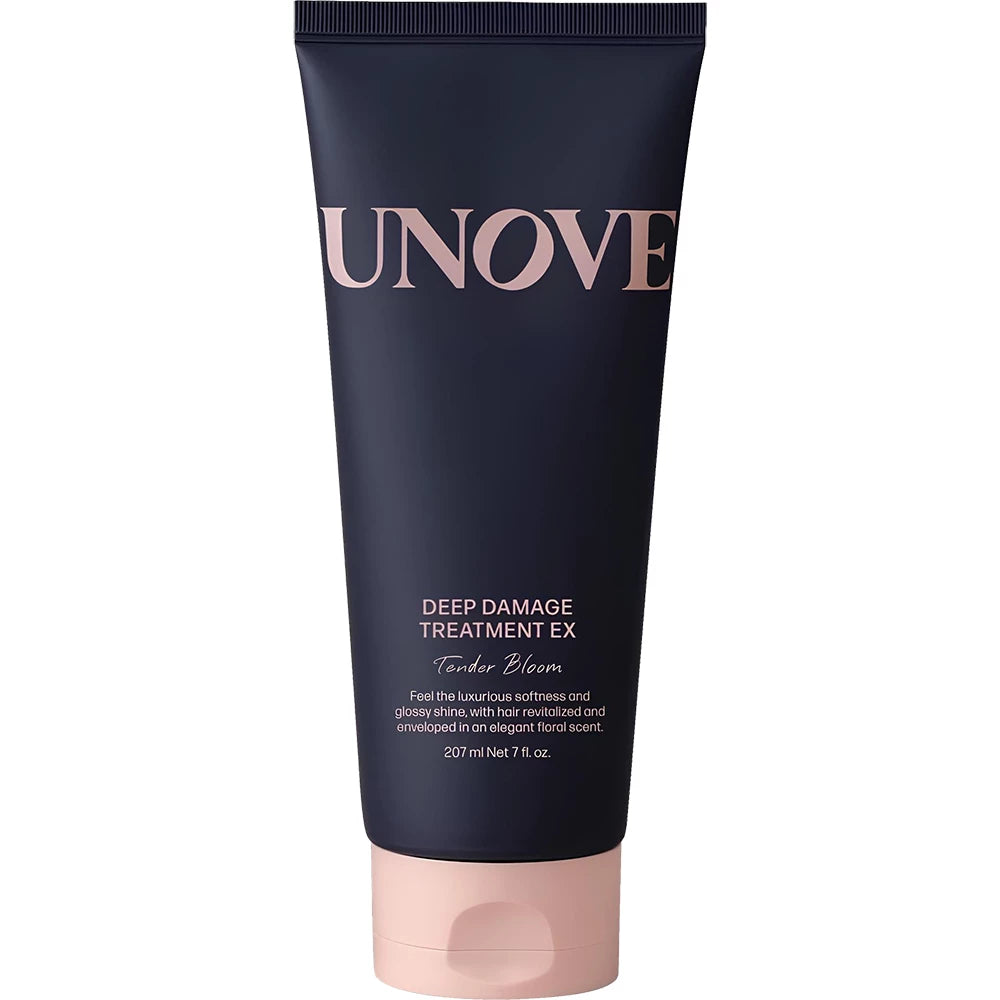 UNOVE Deep Damage Treatment Ex (Tender Bloom) - Haarkur mit Keratin und Arganöl zur tiefen Reparatur der Haarstruktur - 207 ml