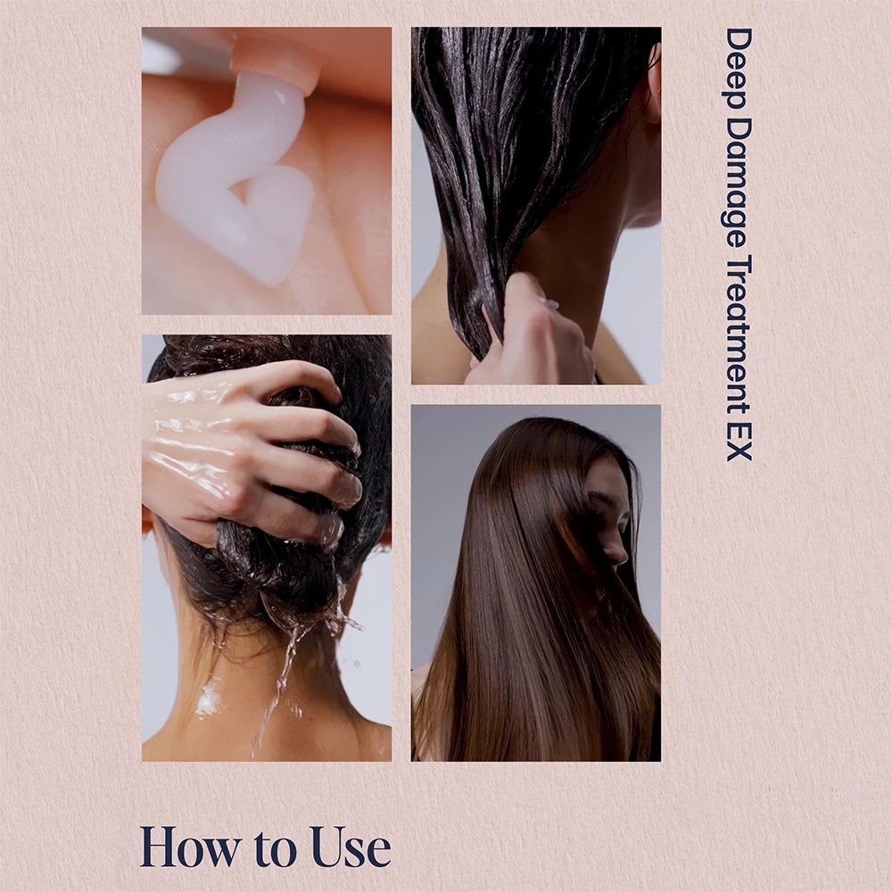 UNOVE Deep Damage Treatment Ex (Tender Bloom) - Haarkur mit Keratin und Arganöl zur tiefen Reparatur der Haarstruktur - 207 ml