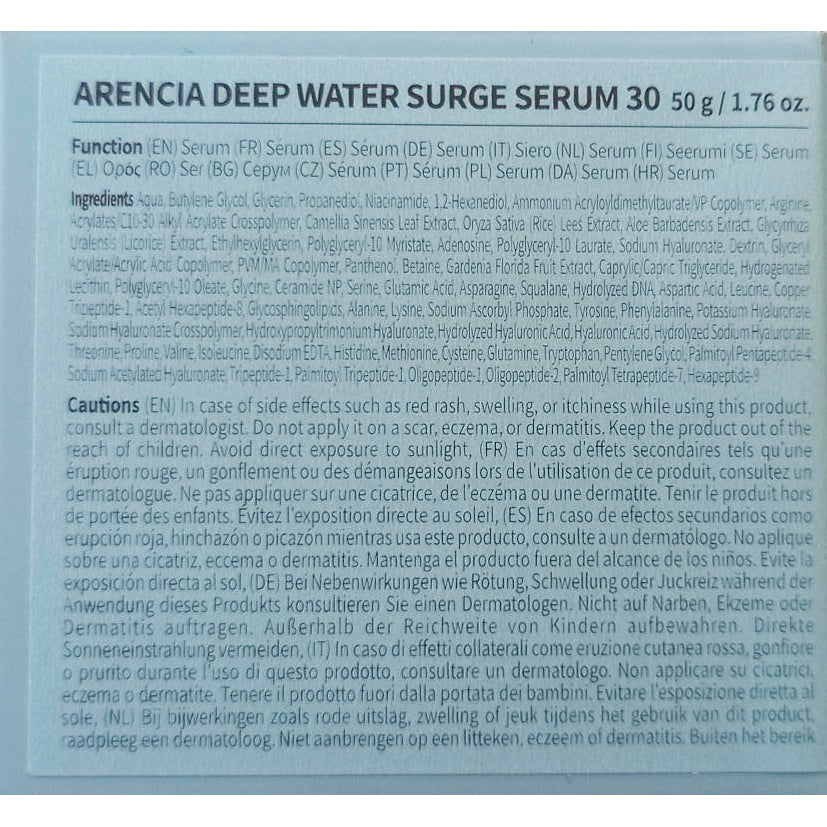 Deep Water Surge Serum 30 Ser de fata 50 gr
