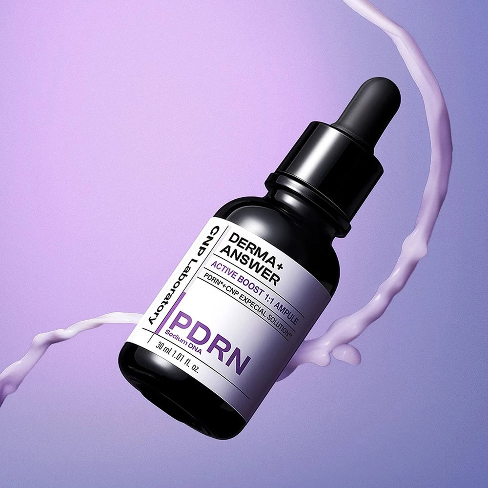 CNP LABORATORY Derma Answer Active Boost PDRN Ampulle – Gesichtsserum mit Natrium-PDRN & Lactobacillus-Ferment zur Hautfeuchtigkeit und Hautkomfort - 30 ml